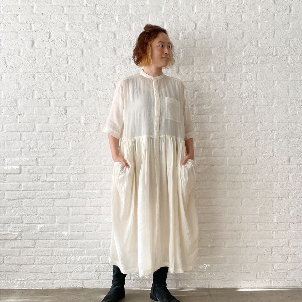 Ramie-Tencel Maxi Dress